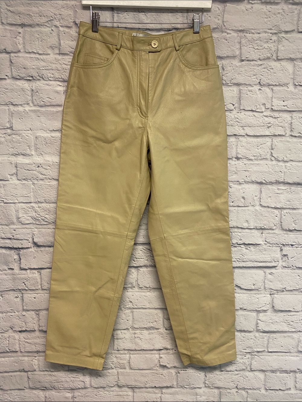 Vintage Lew Magram Leather High Waisted Pants Size 10